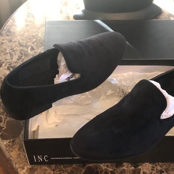 INC International Concepts Other - INC (Men's 9.5) Slip-On, Black-velvet, Dress Shoe